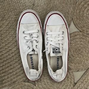 CONVERSE Chuck Taylor All Star Shoreline White Sneakers Womens Size 8.5